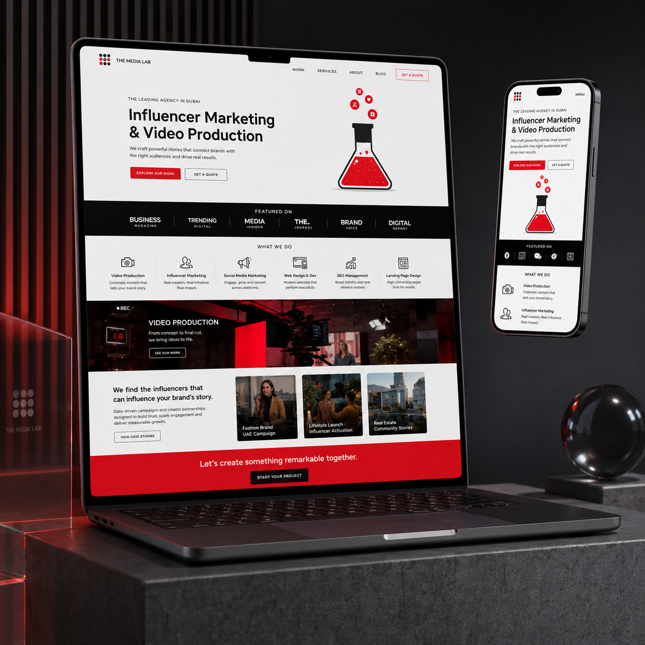 The Media Lab Wix Studio Website