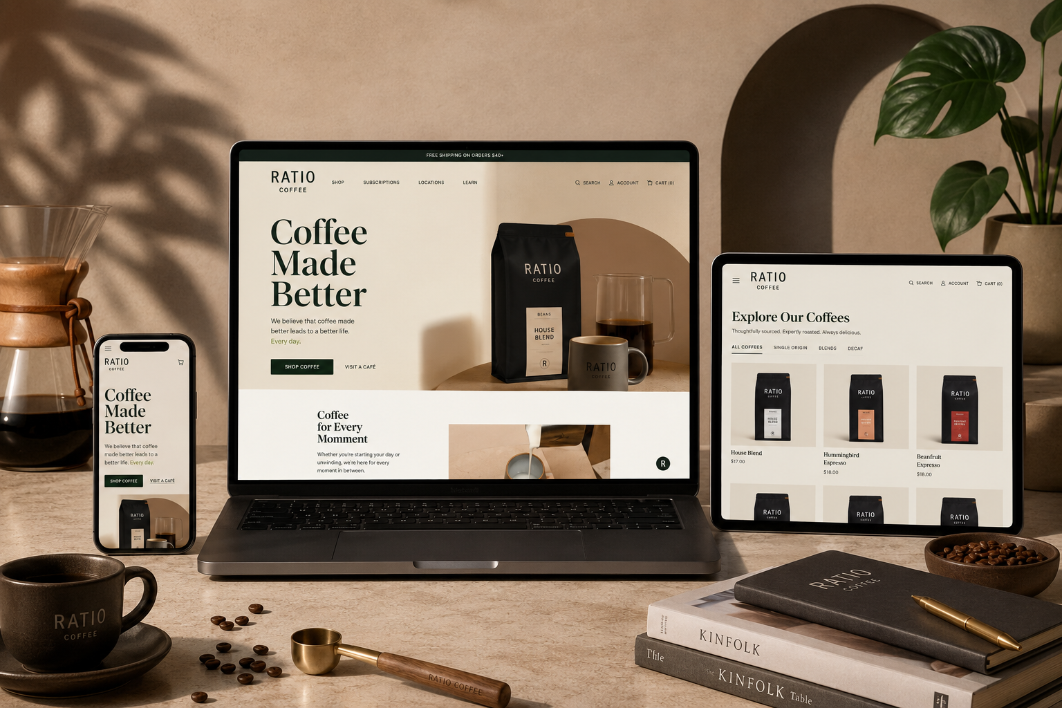 Ratio Shopify Custom Website